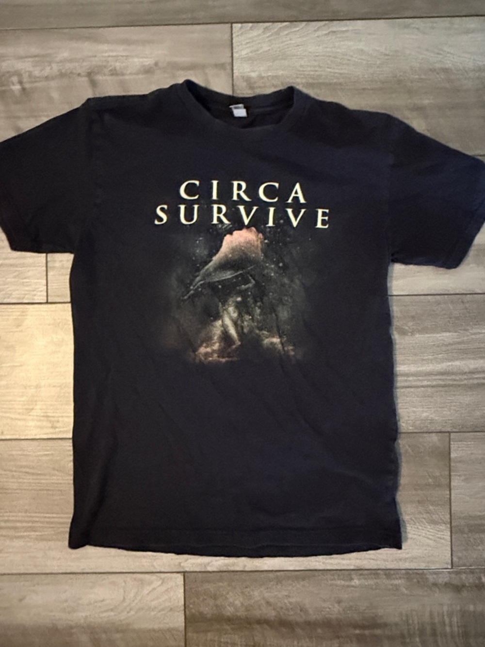 Men's Black Graphic Band Tee